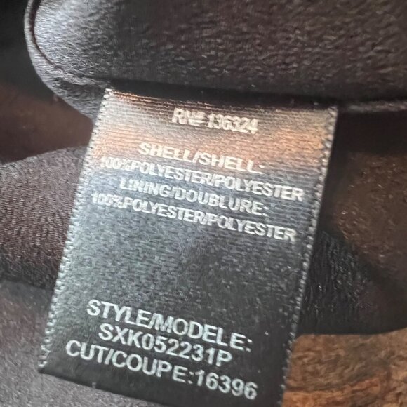 Halston Heritage Black & Gold Kimono Sleeve Mini Dress With Abstract Print Size - Picture 9 of 14